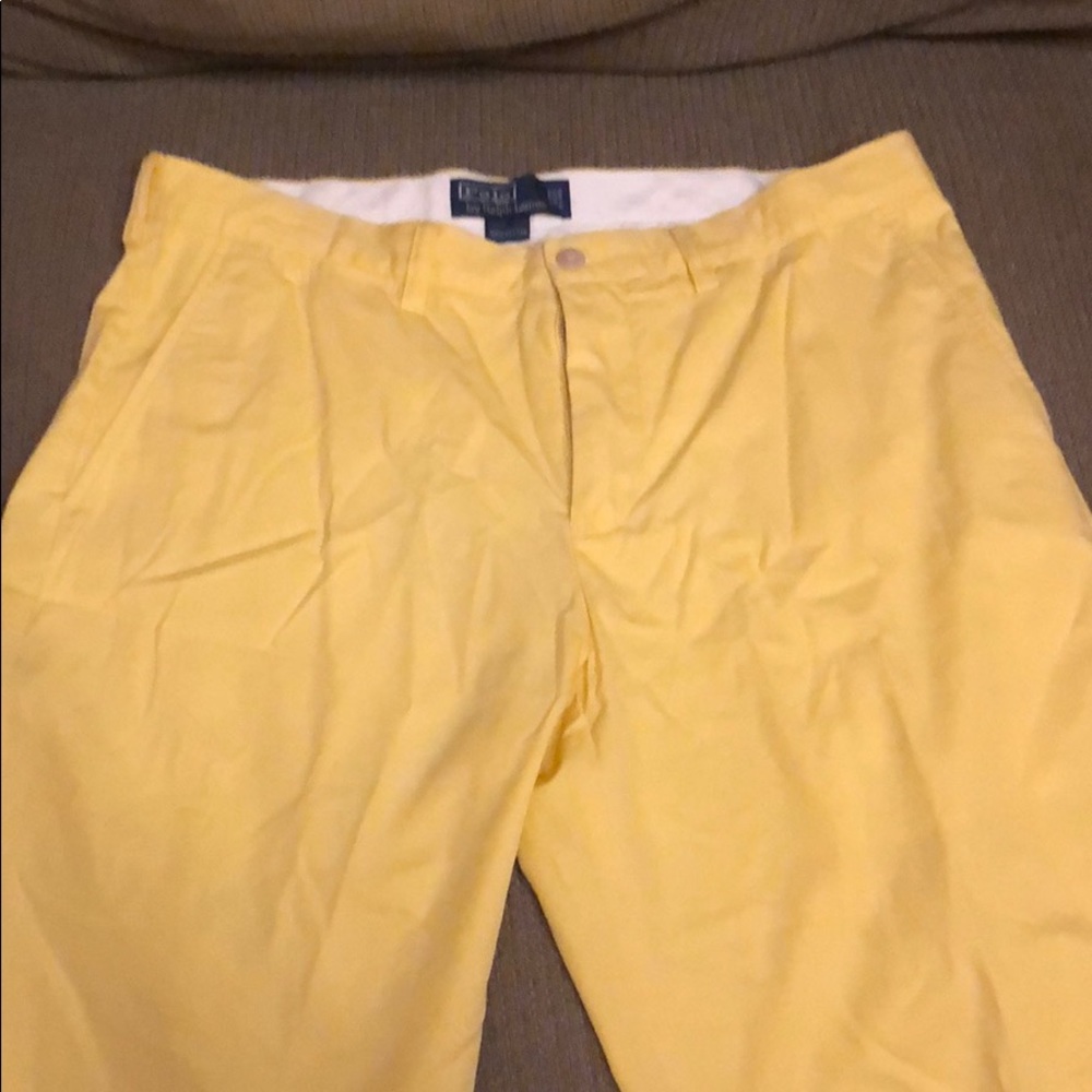 Men’s Yellow Polo Short
